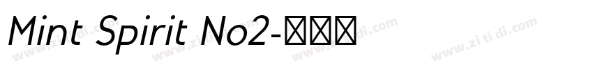 Mint Spirit No2字体转换